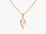 Solitaire Round Pendant Necklace