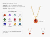 Solitaire Birthstone Necklace