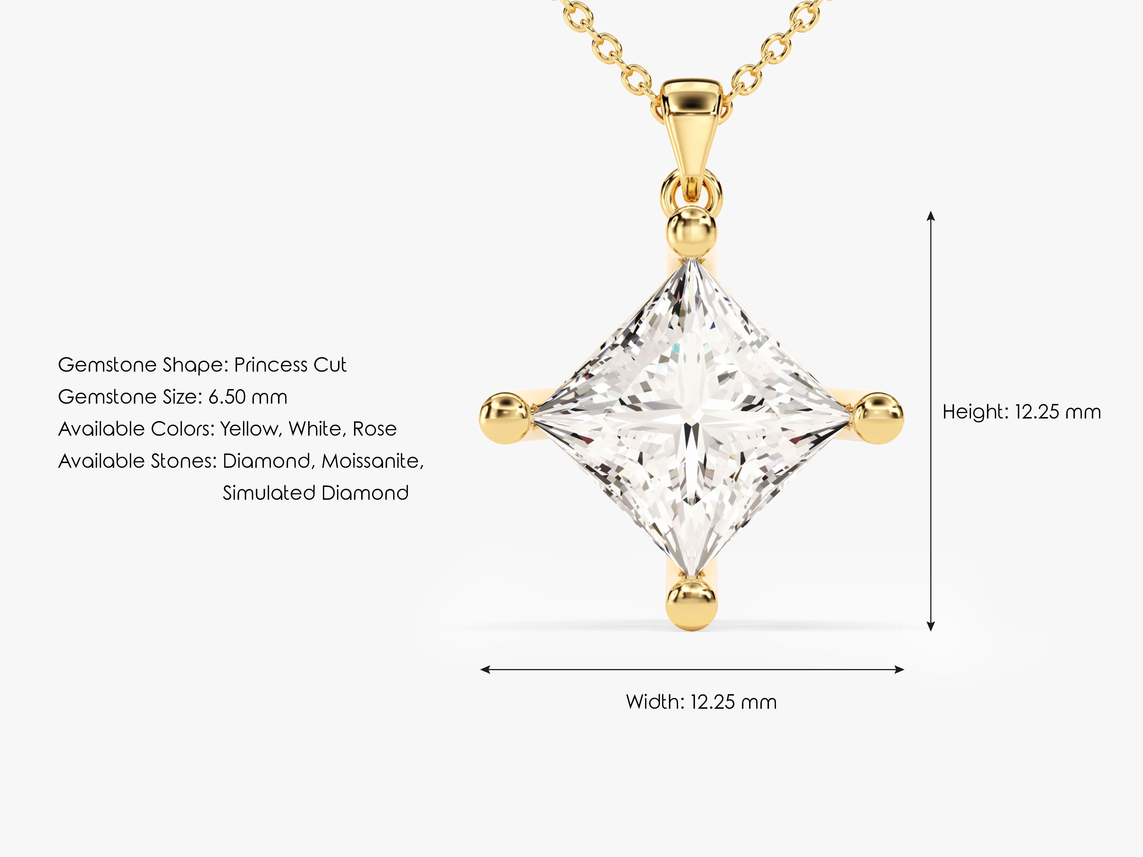 Double Bail Solitaire Pendant (1.00 CT)