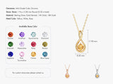 Infinity Solitaire Birthstone Necklace