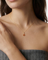 Infinity Solitaire Birthstone Necklace