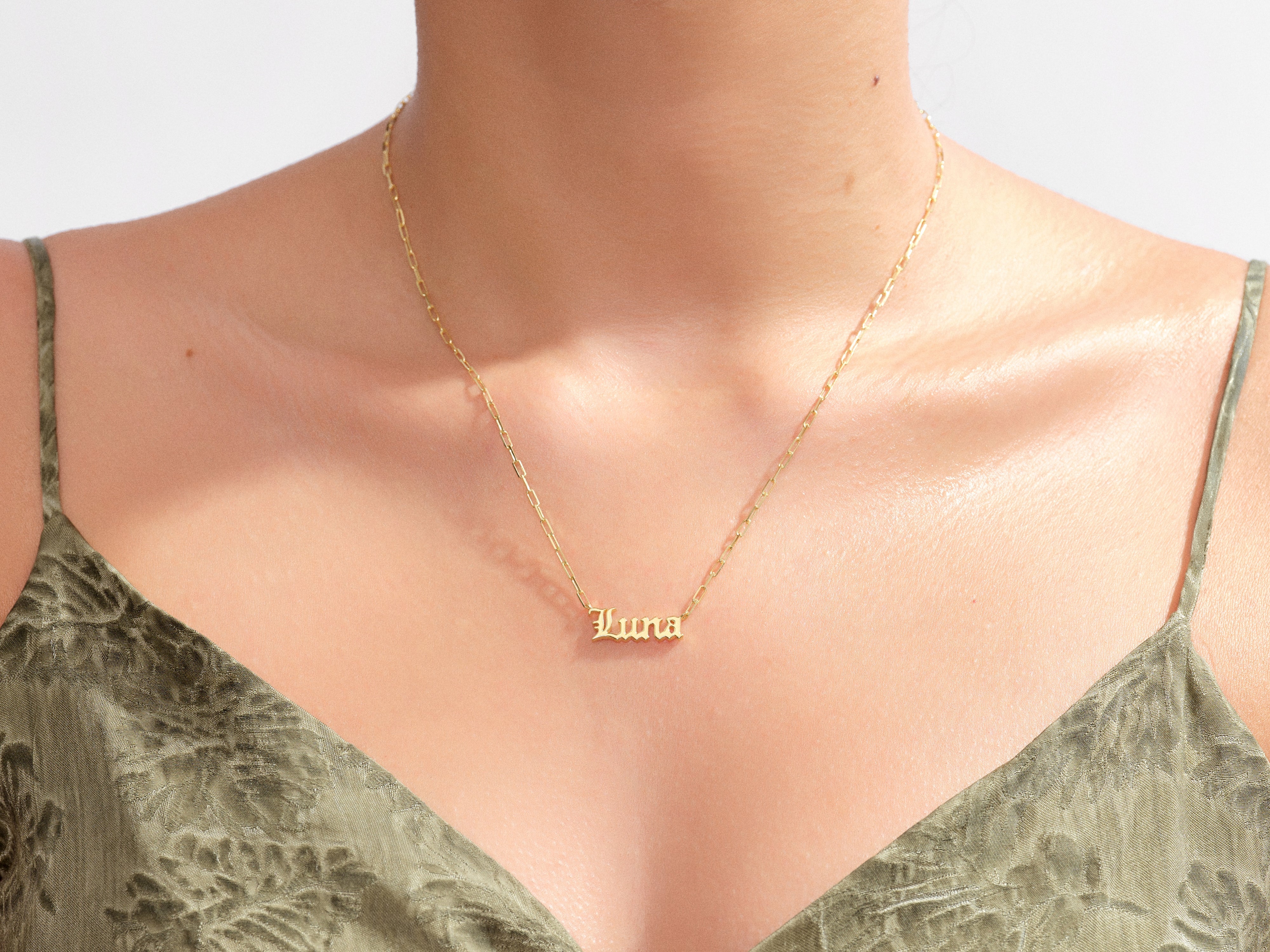 Personalized Rolo Name Necklace