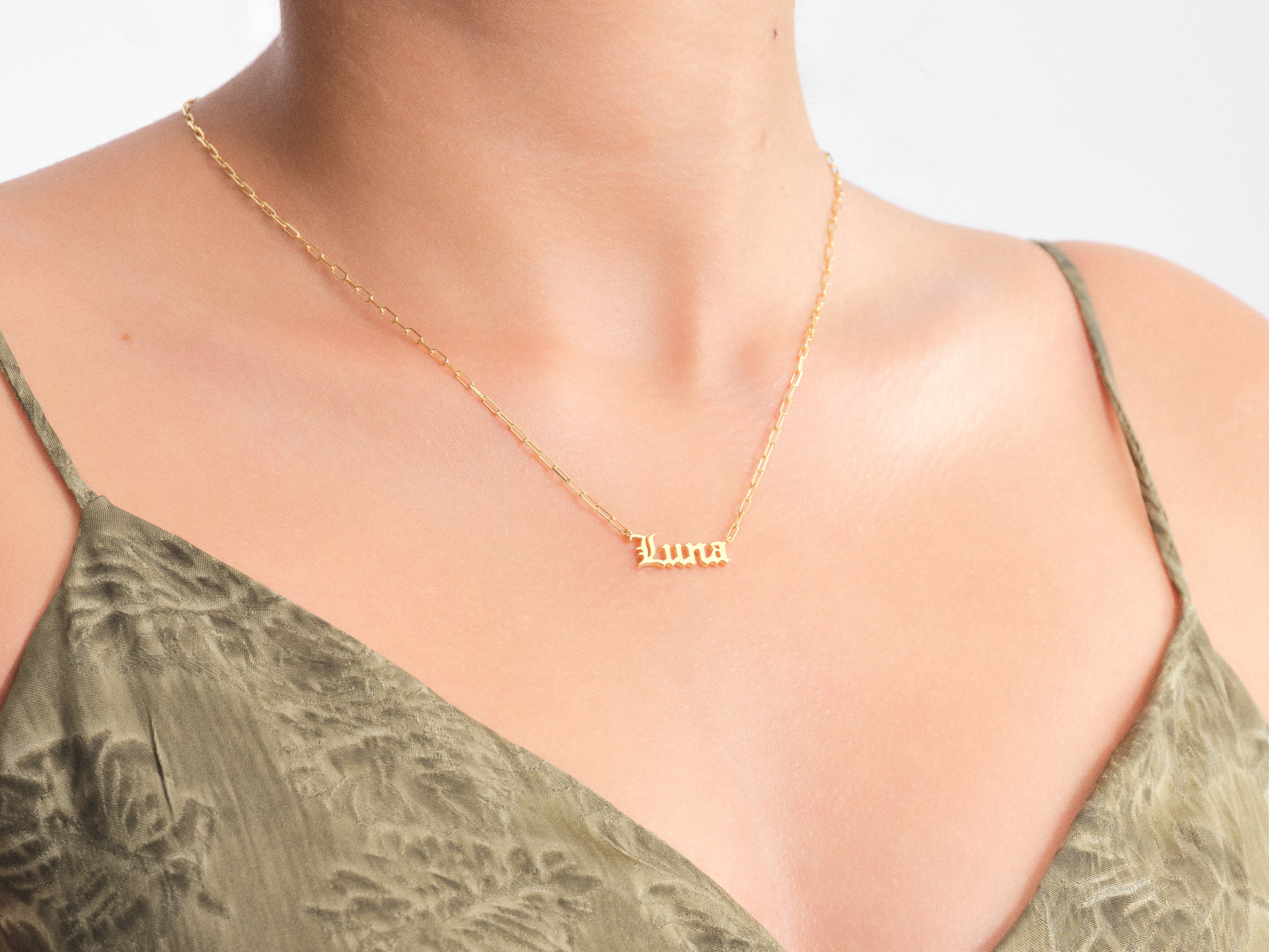 Personalized Rolo Name Necklace