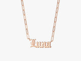 Personalized Paperclip Name Necklace