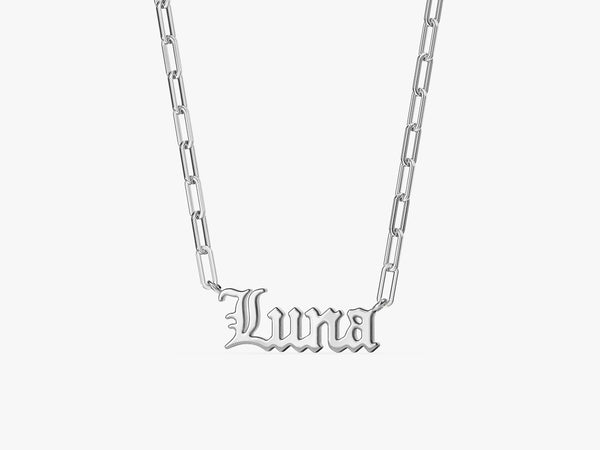Personalized Paperclip Name Necklace