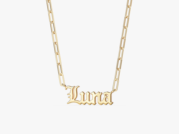 Personalized Paperclip Name Necklace