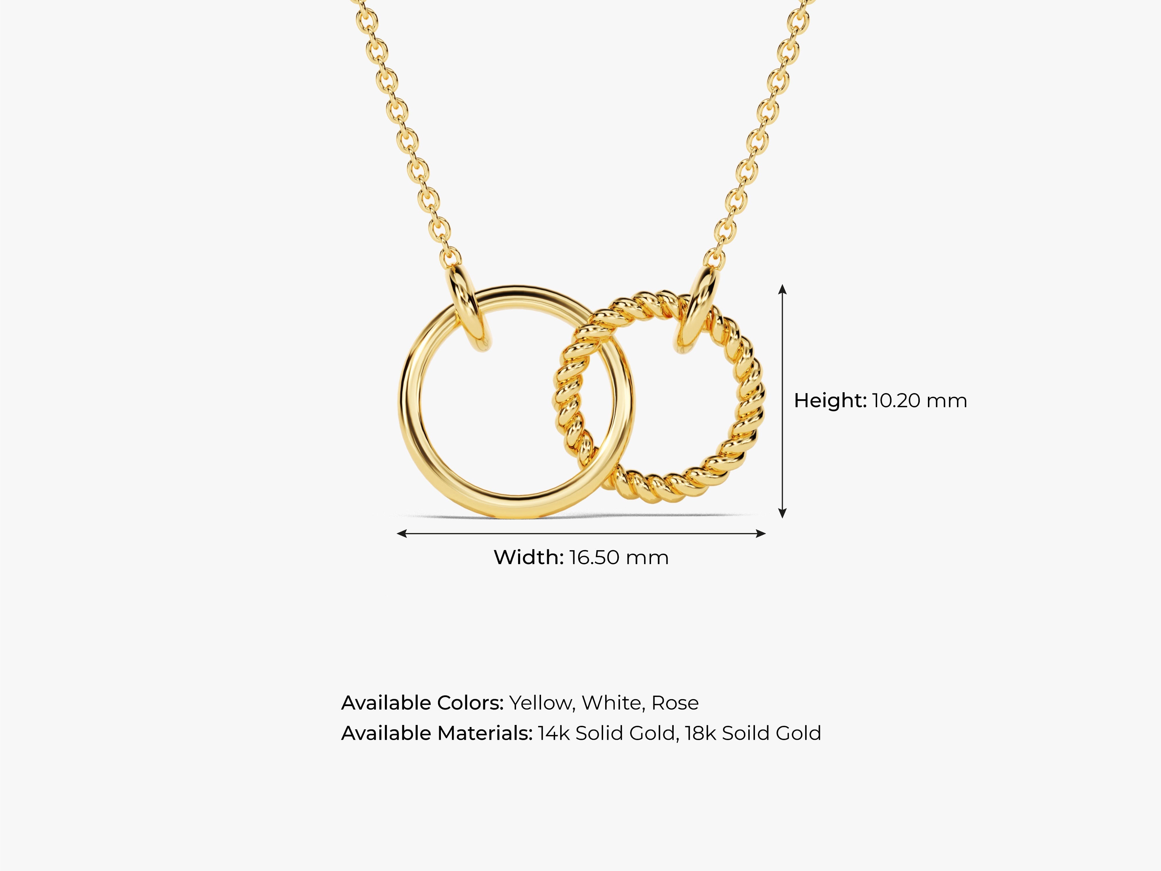 Eternity Circle Charm Necklace