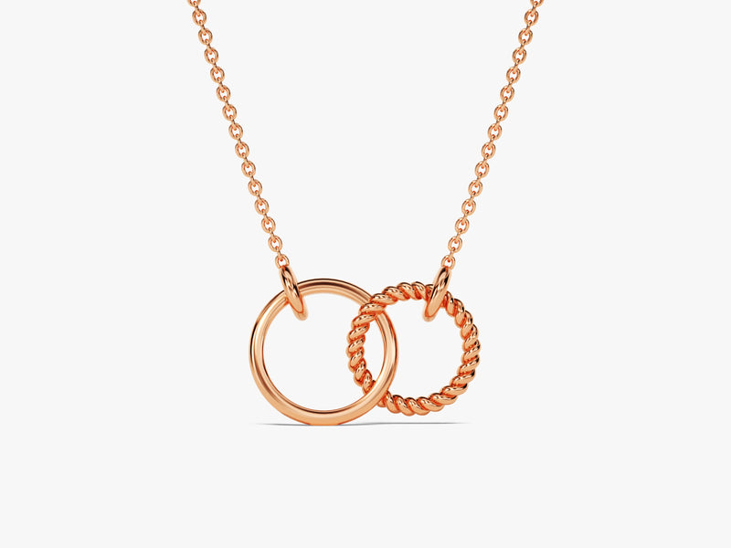 Eternity Circle Charm Necklace