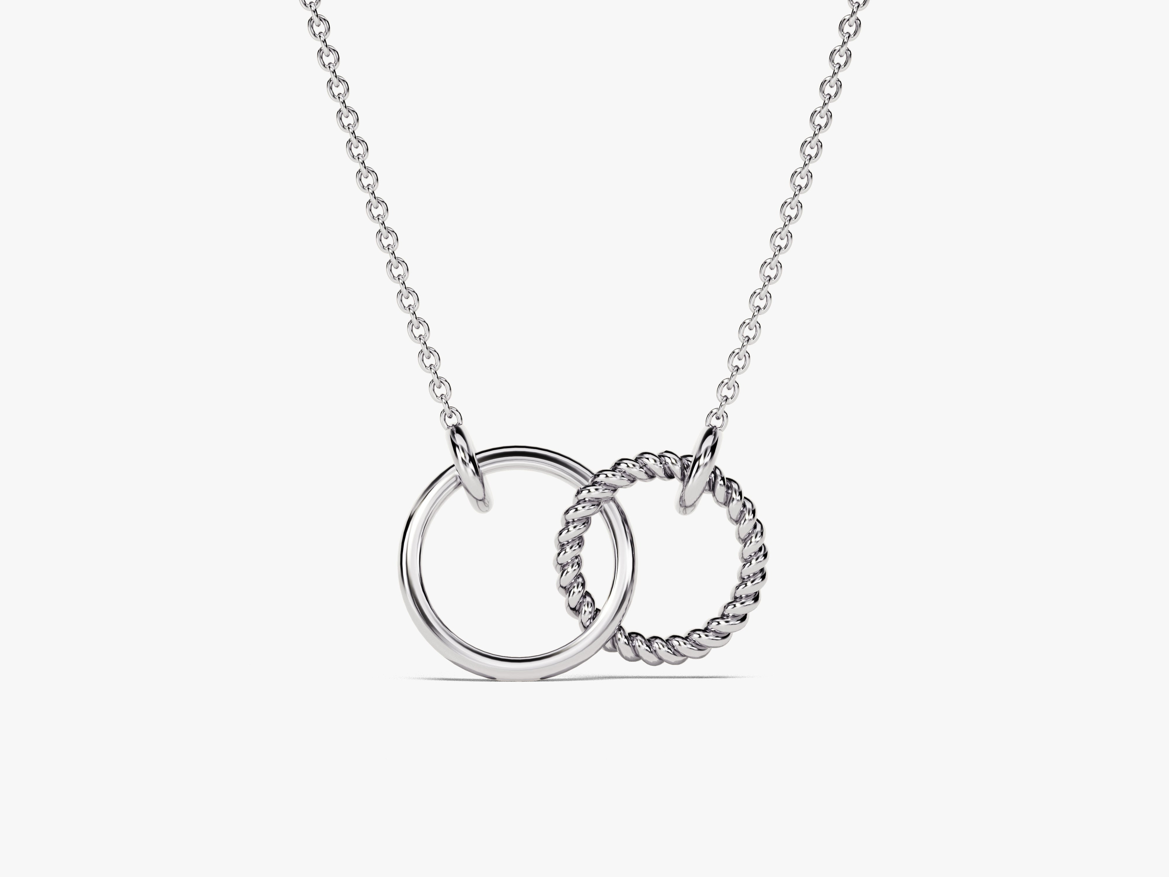 Eternity Circle Charm Necklace