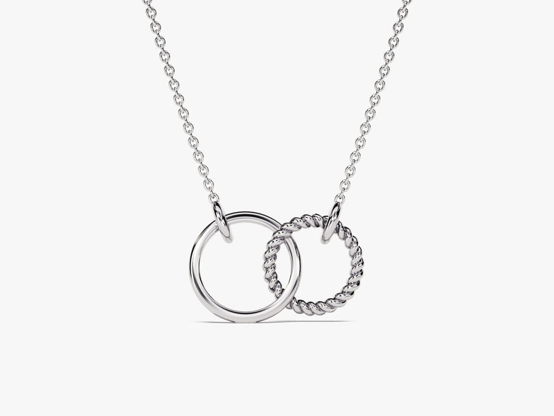 Eternity Circle Charm Necklace