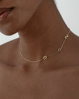 Sideways Initial Necklace