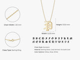 Old English Initial Necklace