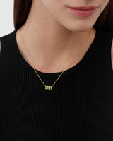 Old English Year Necklace