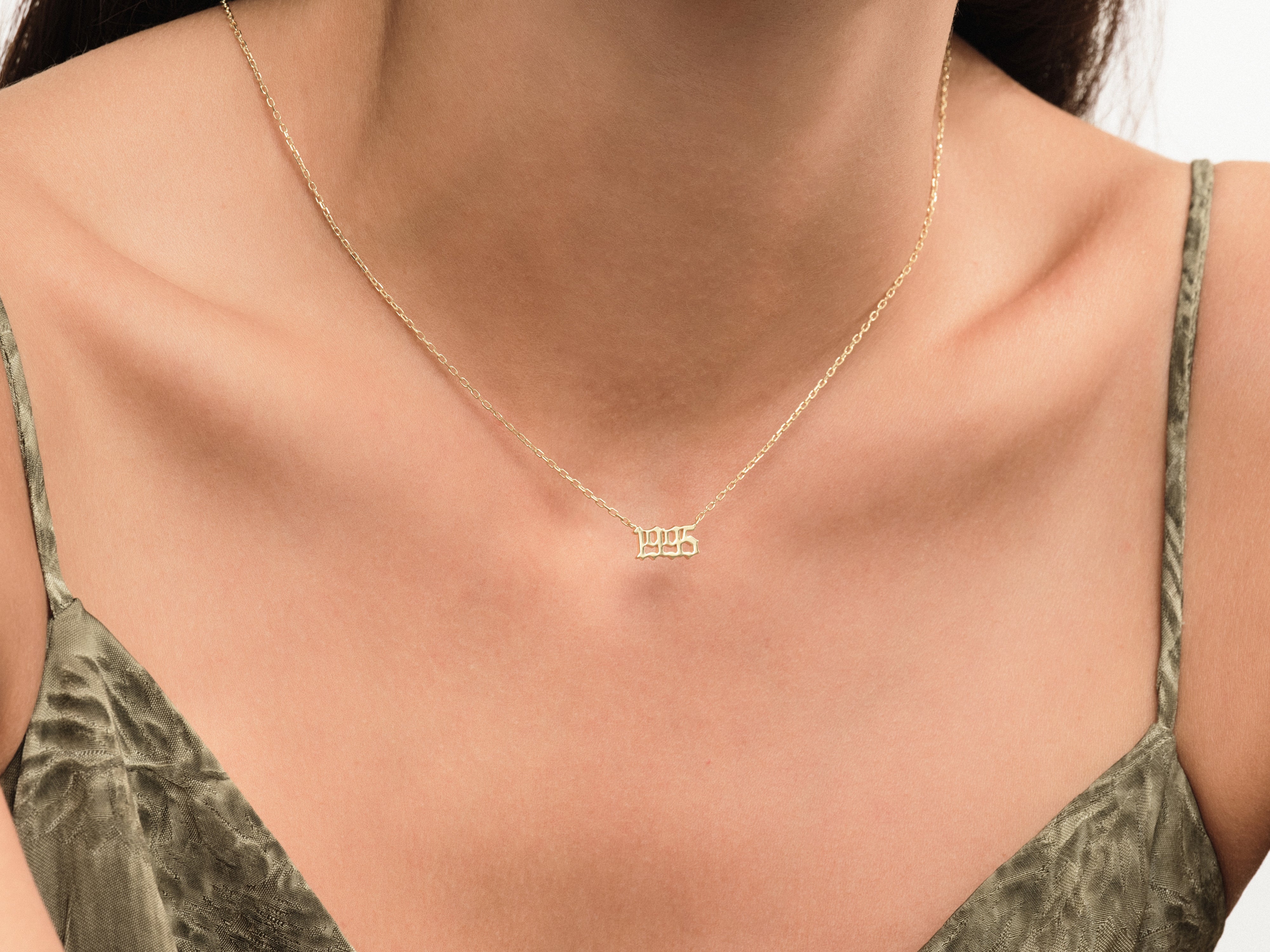 Old English Year Necklace