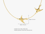 Double Swallow Necklace