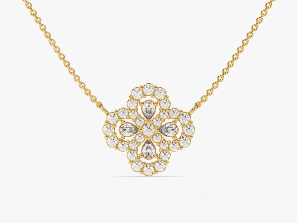 Floral Cluster Necklace