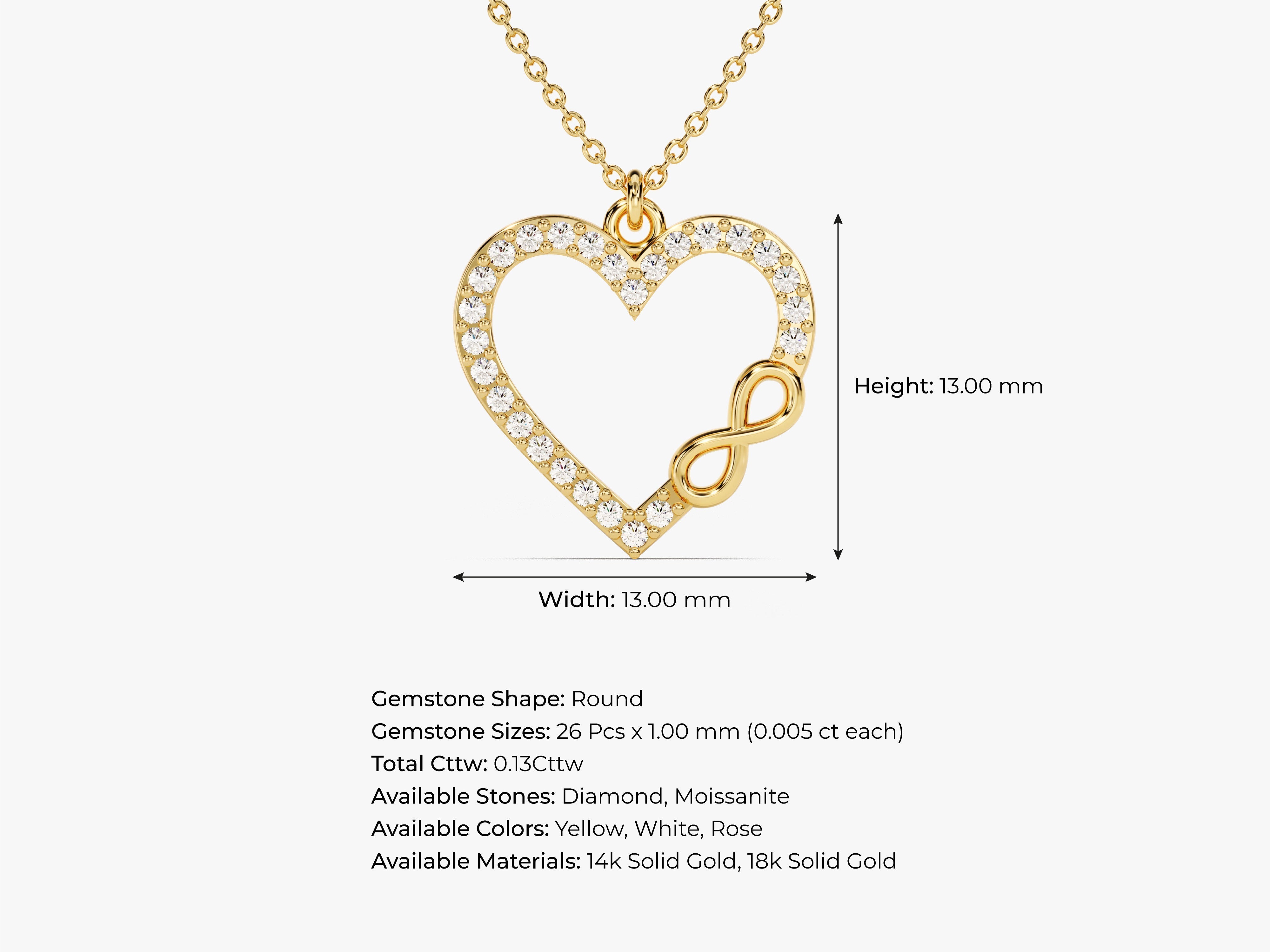 Infinity Heart Necklace