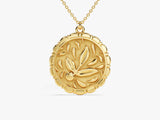 Leaf Coin Necklace