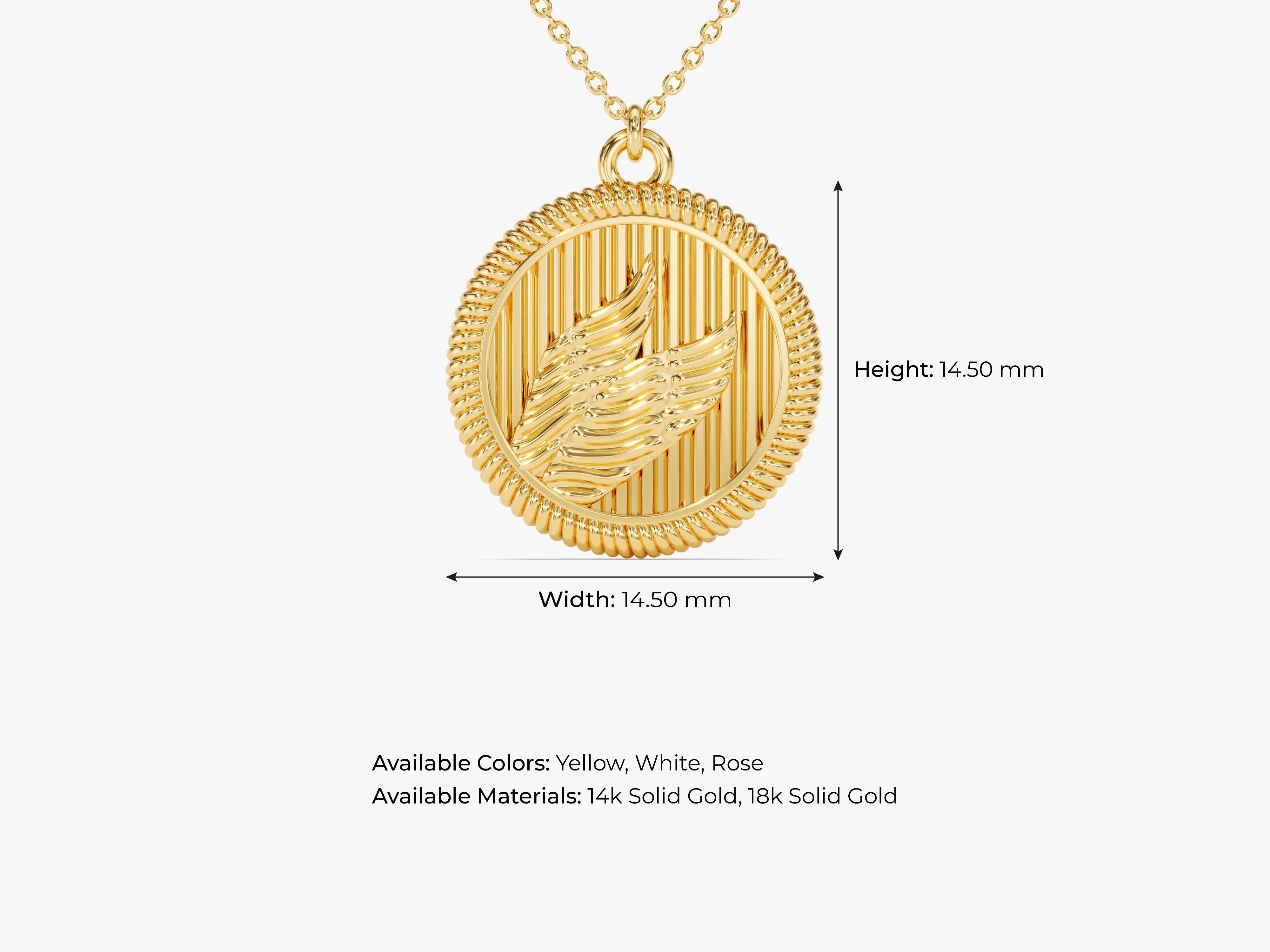 Wings Coin Necklace