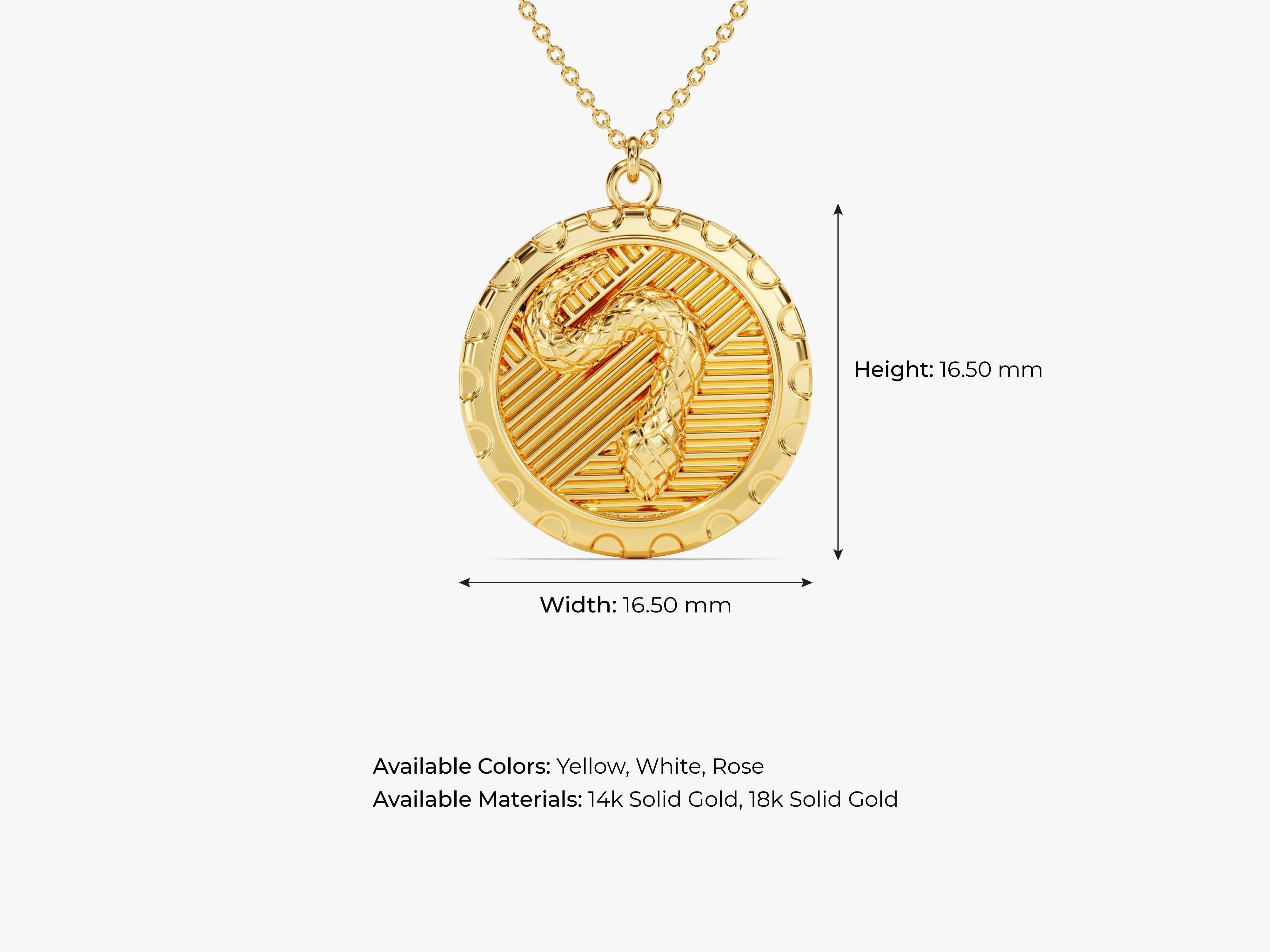 Snake Coin Necklace