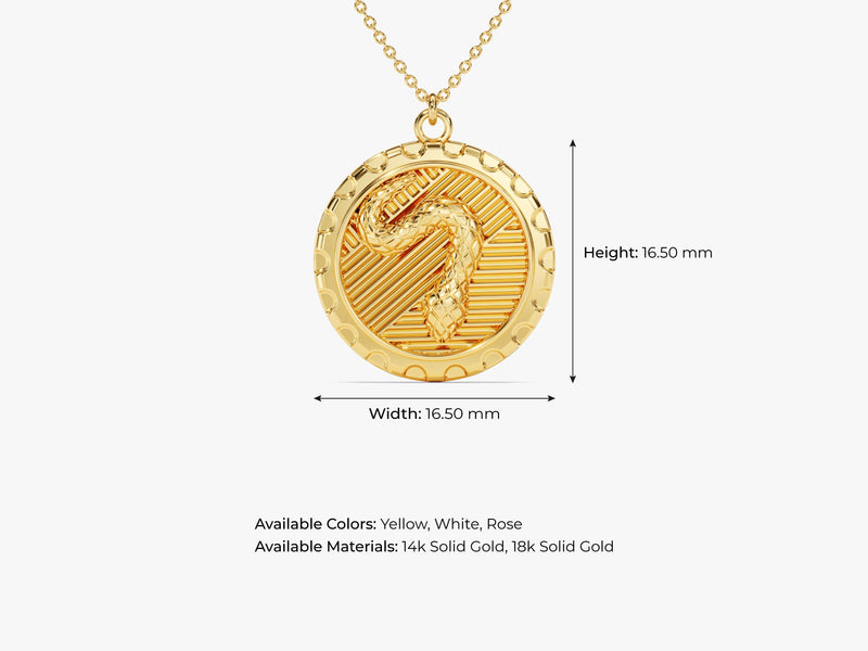 Snake Coin Necklace