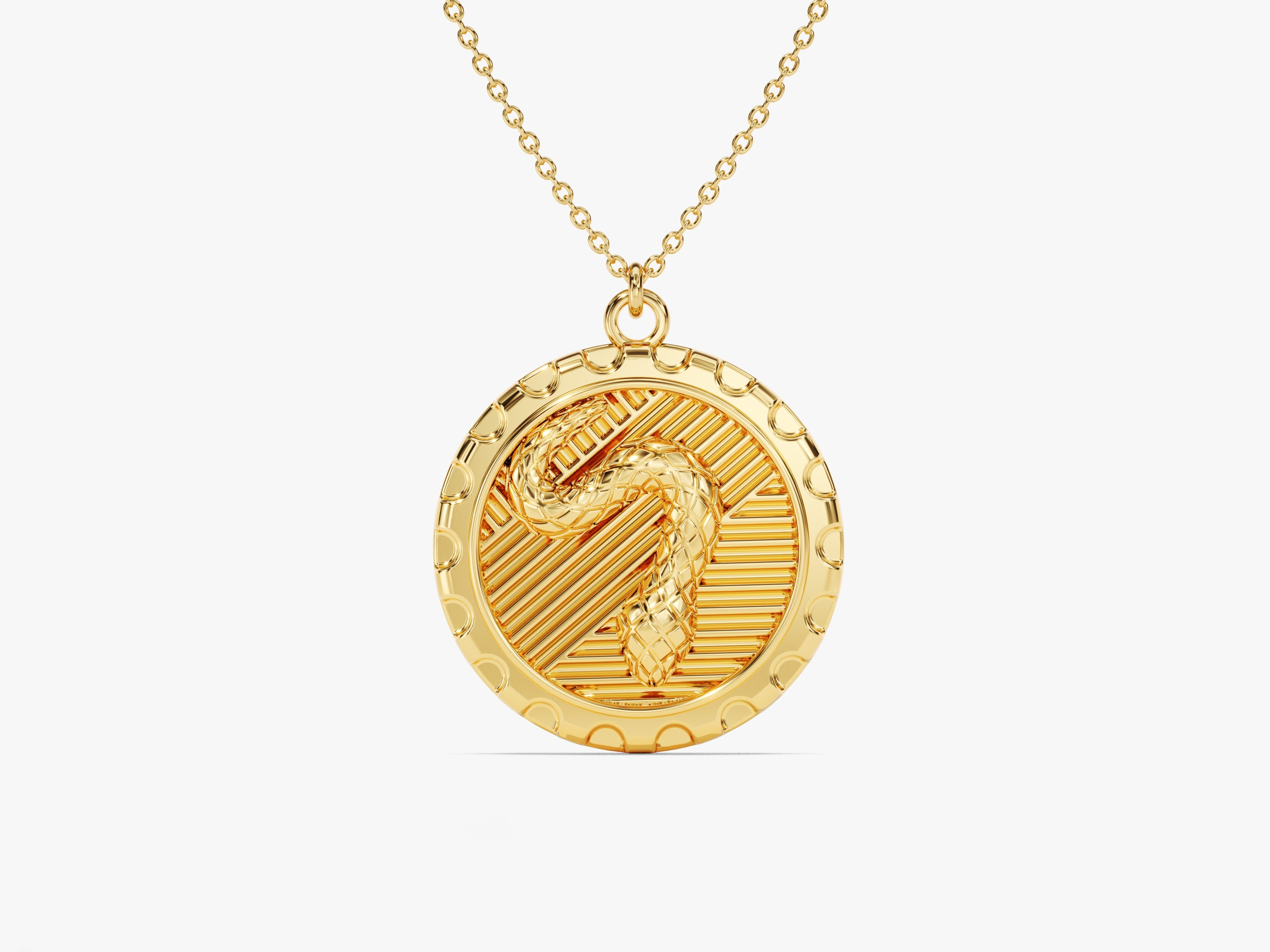 Snake Coin Necklace