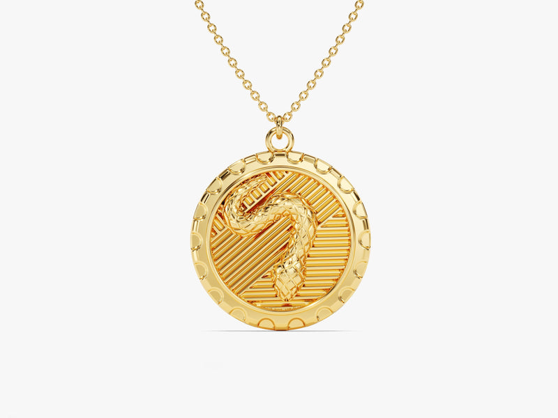 Snake Coin Necklace