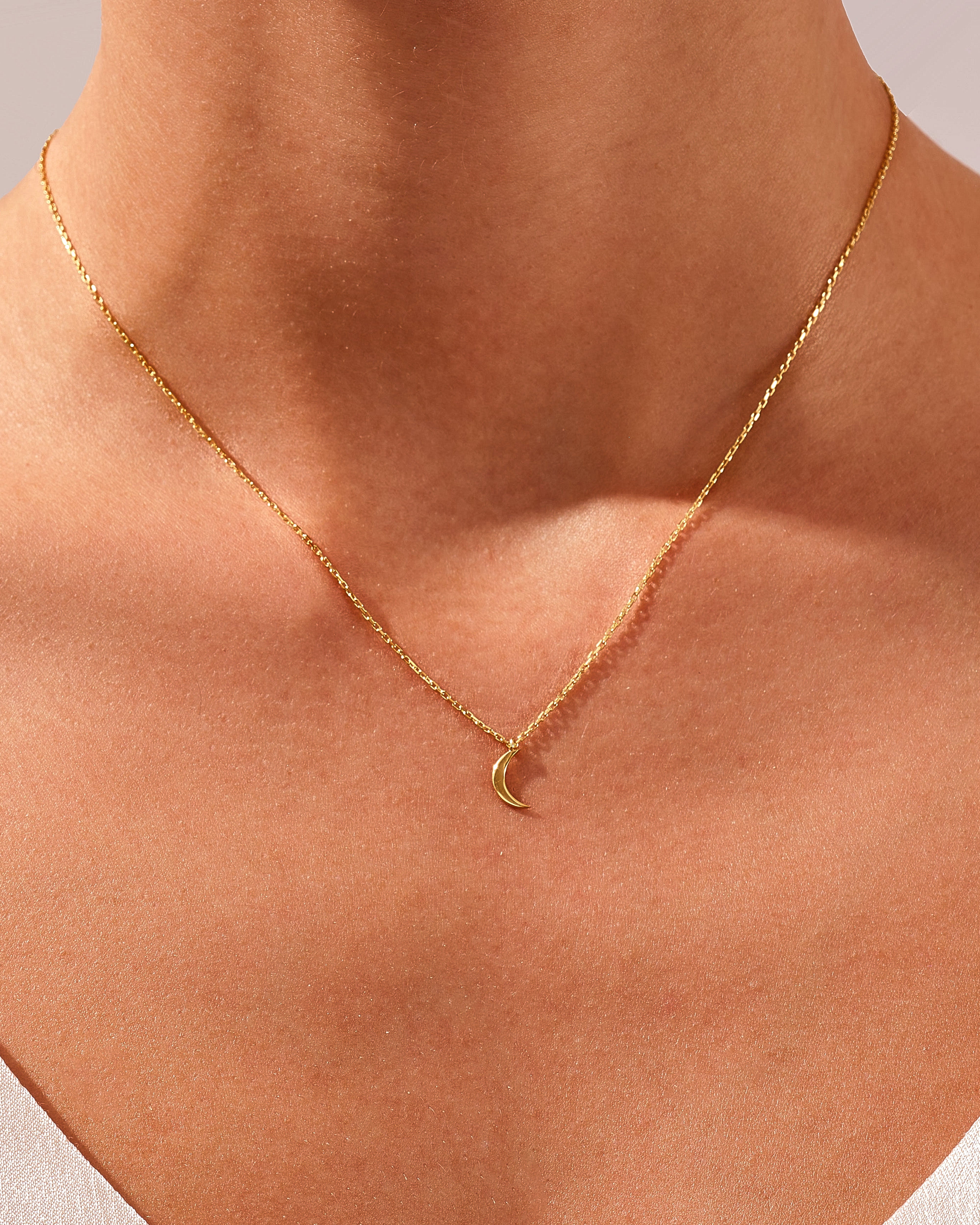 Mini Crescent Moon Necklace