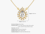 Pear Halo Necklace