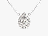 Pear Halo Necklace