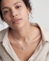 Oval Halo Necklace