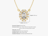 Oval Halo Necklace