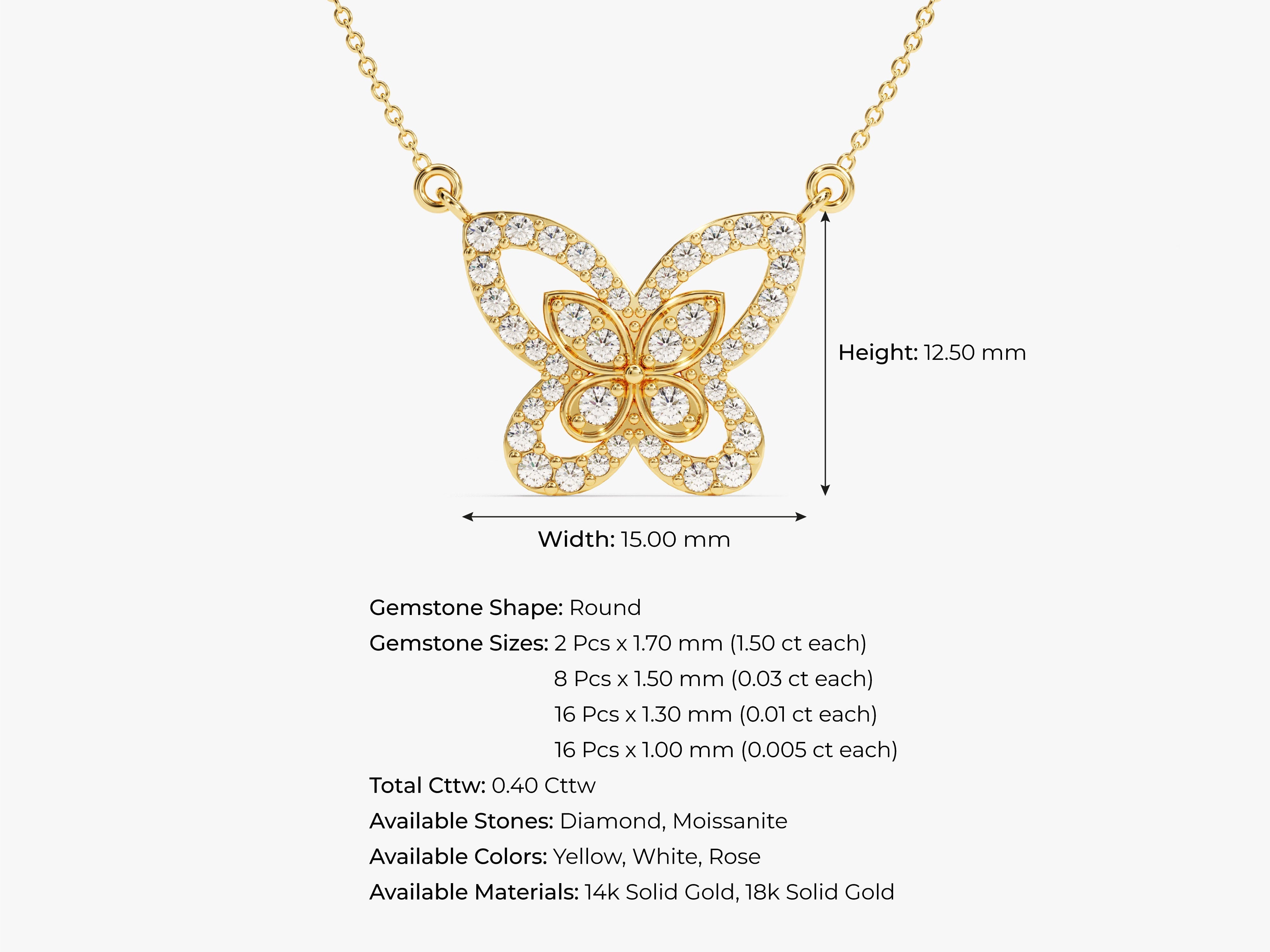 Double Butterfly Necklace