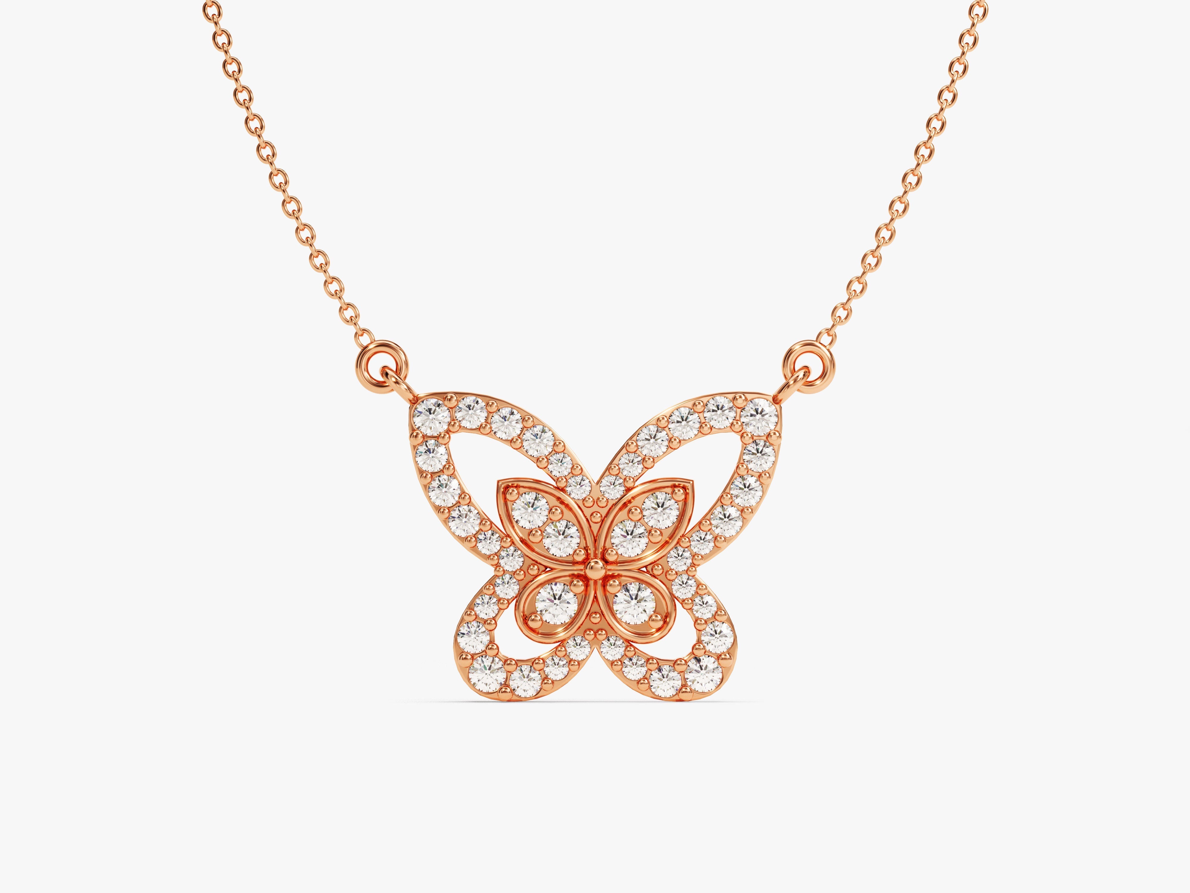 Double Butterfly Necklace