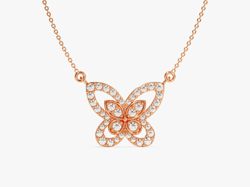 Double Butterfly Necklace