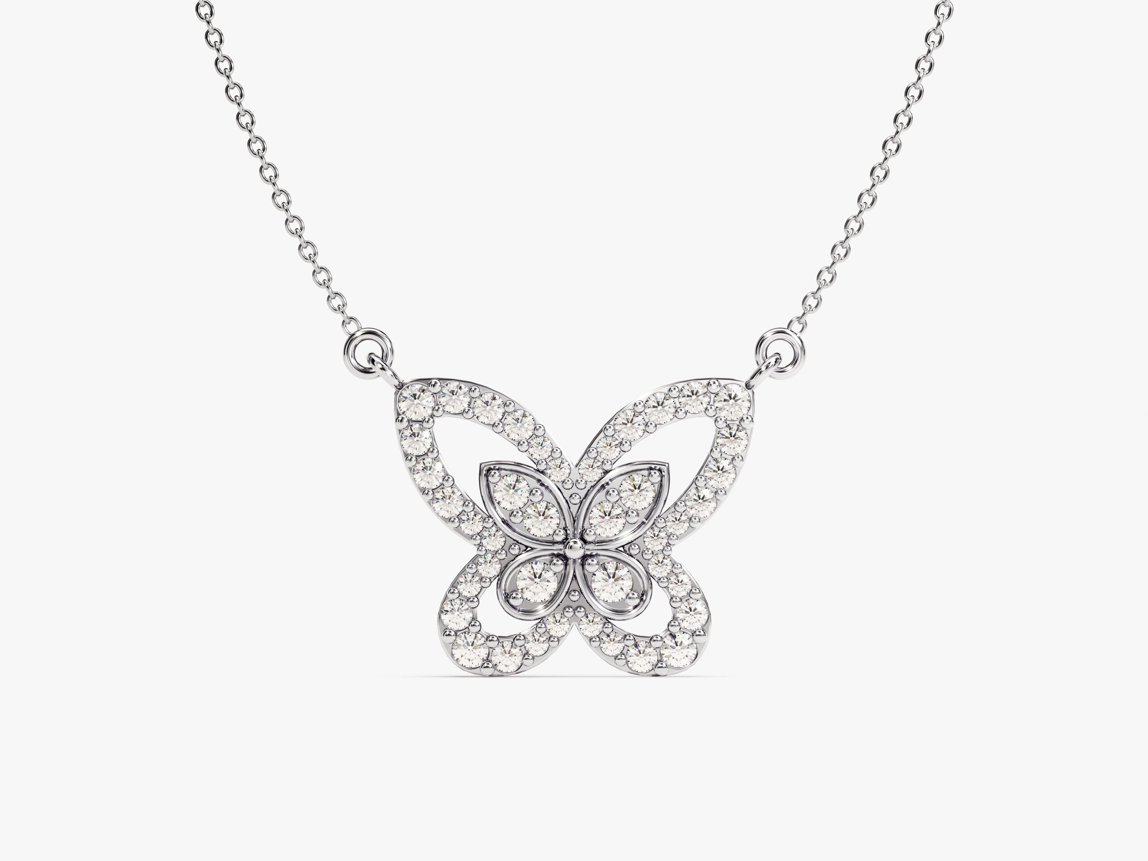 Double Butterfly Necklace