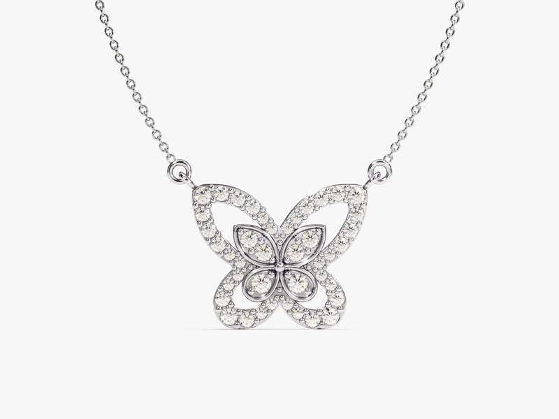 Double Butterfly Necklace