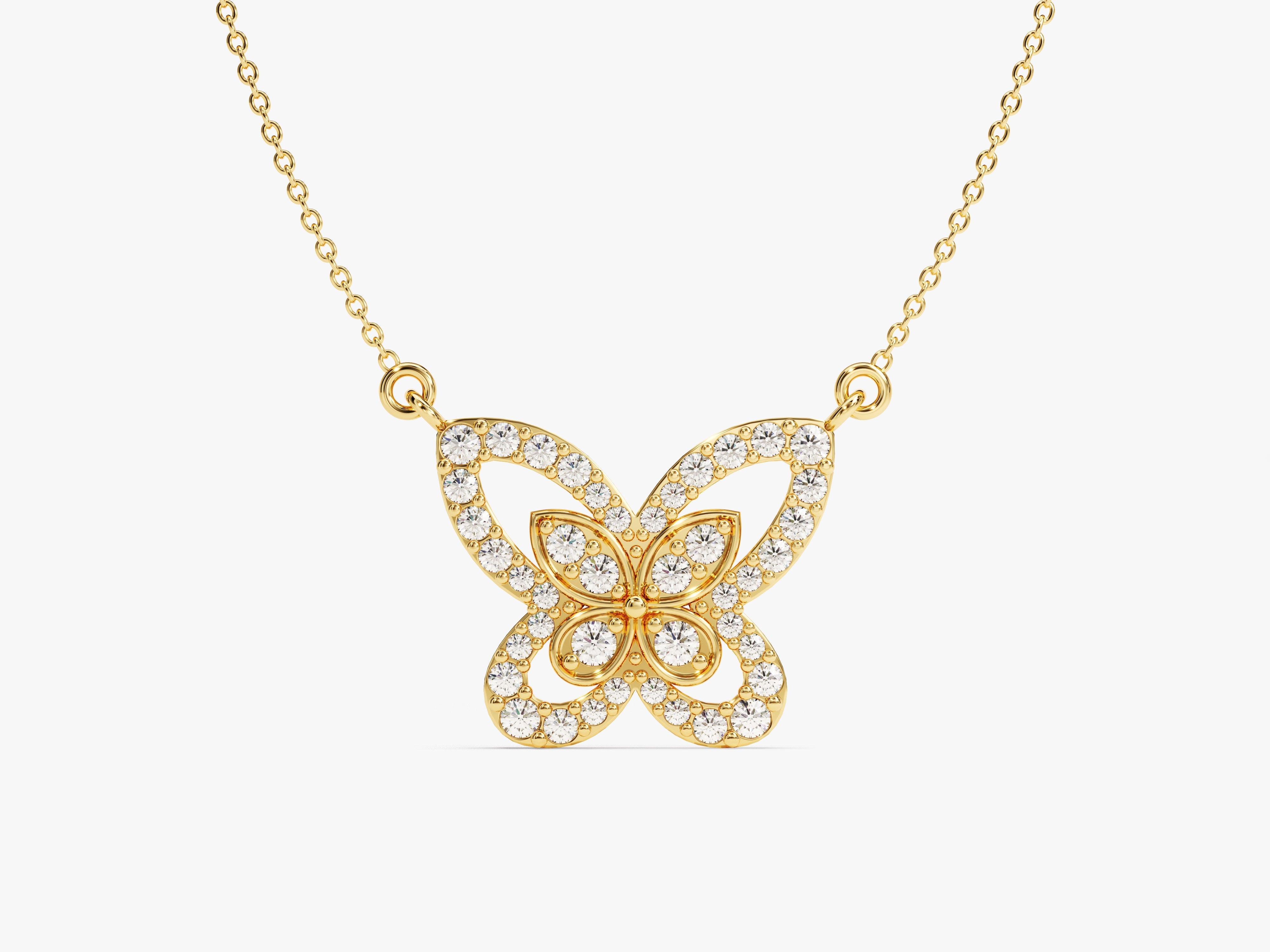Double Butterfly Necklace
