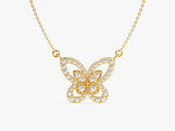 Double Butterfly Necklace
