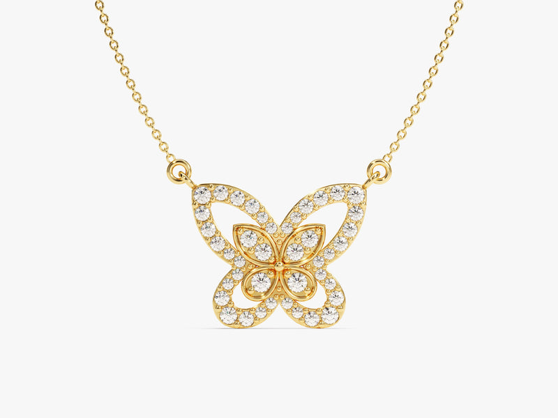 Double Butterfly Necklace