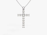 Prong Set Cross Necklace