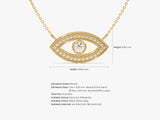 Bezel Evil Eye Necklace