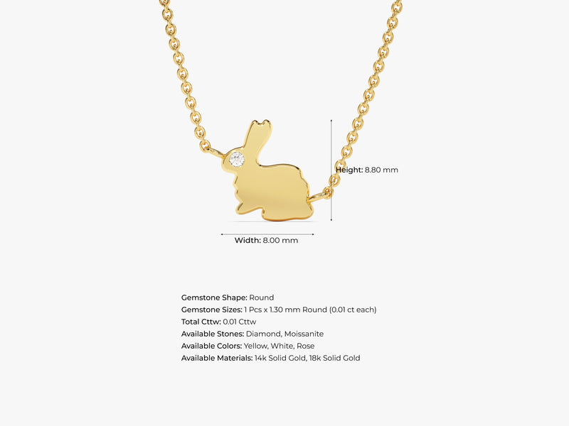 Rabbit Pendant Necklace
