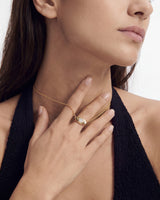 Micro Prong Eye Necklace