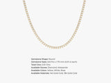 Diamond tennis necklace in 14k or 18k gold