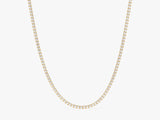 Gold diamond tennis necklace from jewelry firm
