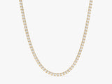 Gold diamond tennis necklace for jewelry brand