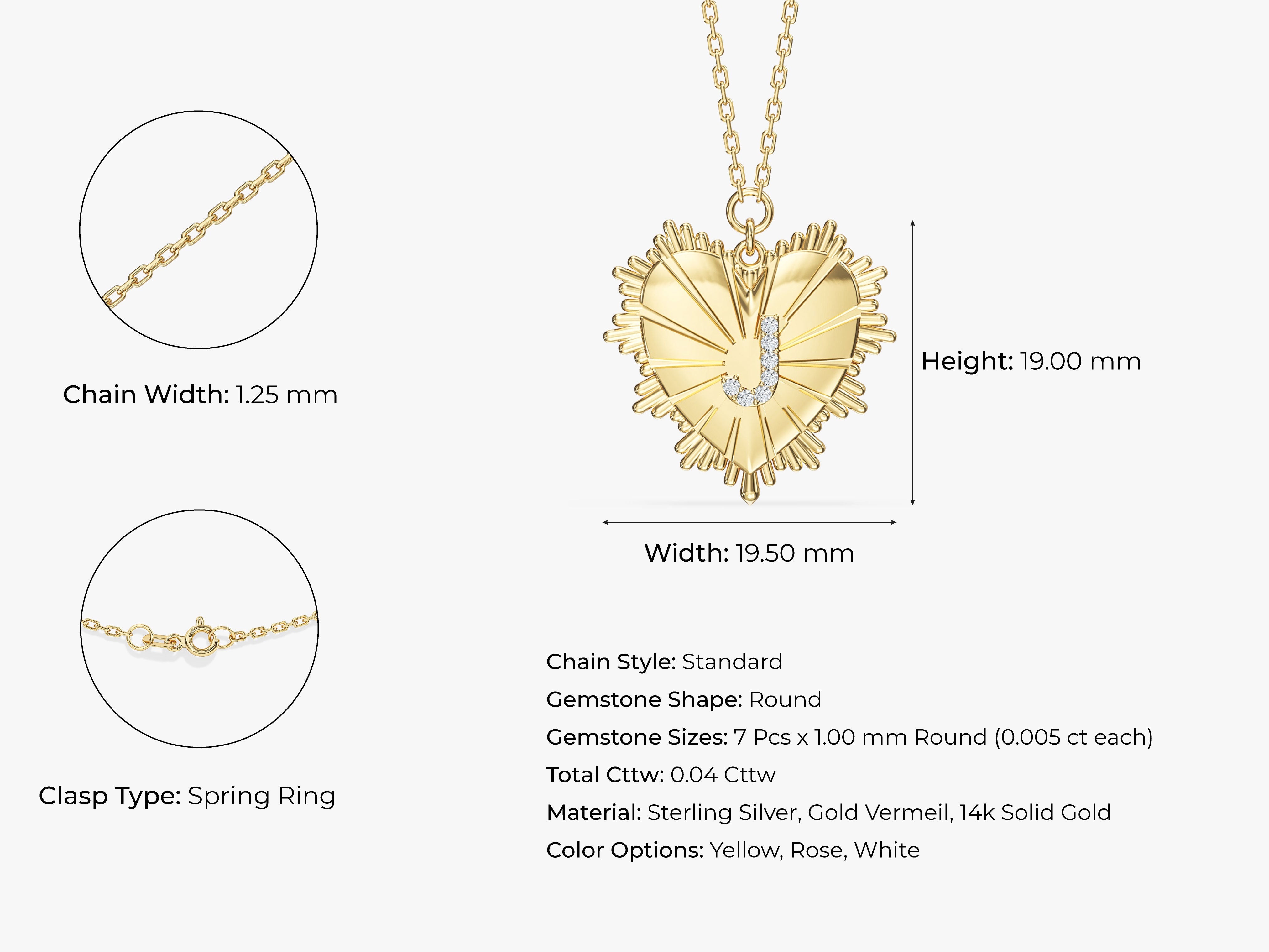 Heart Initial Necklace