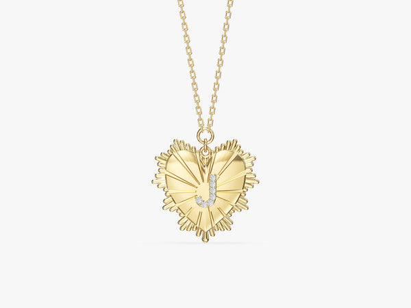Heart Initial Necklace