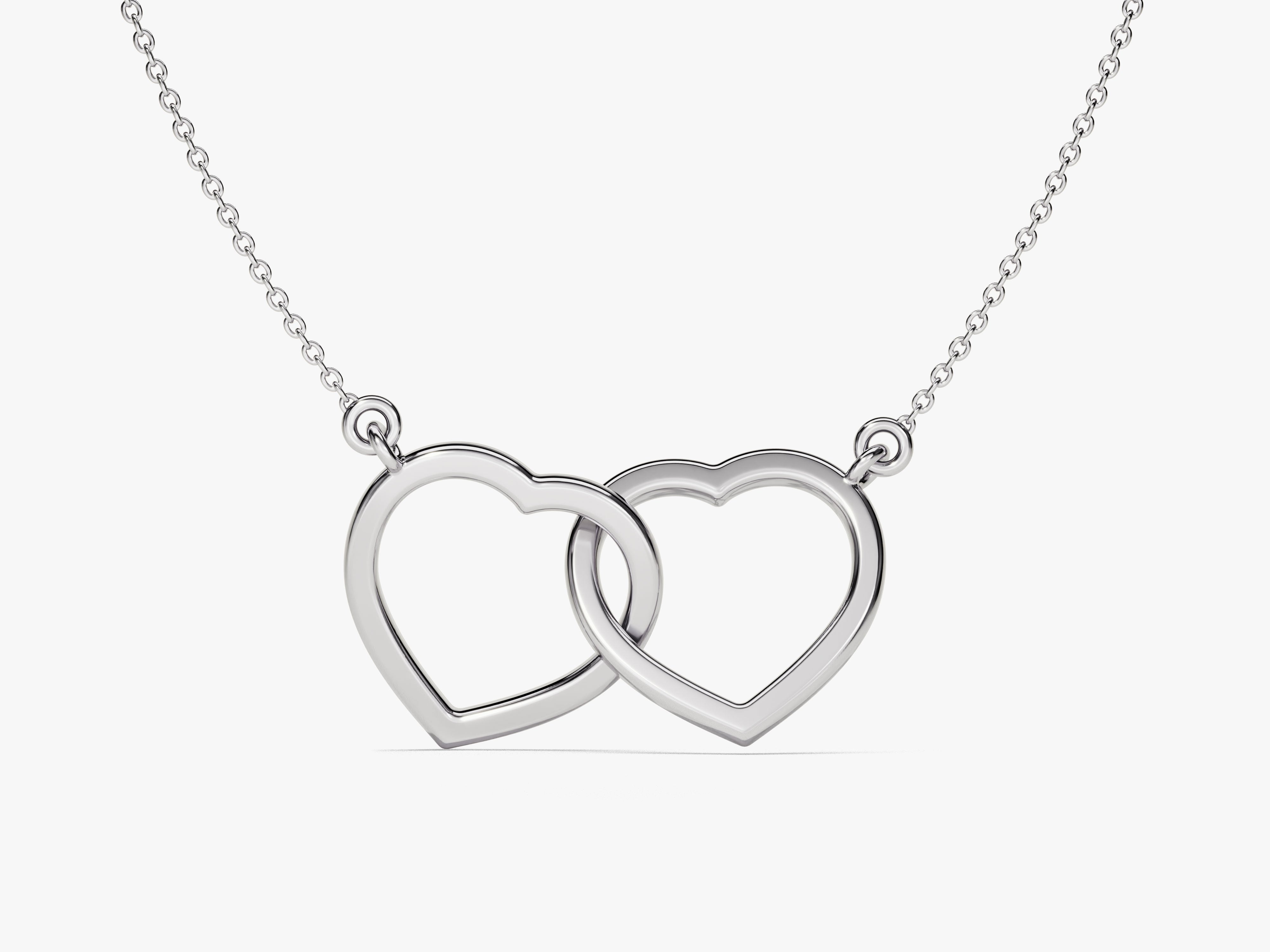 Interlocking Bold Hearts Necklace